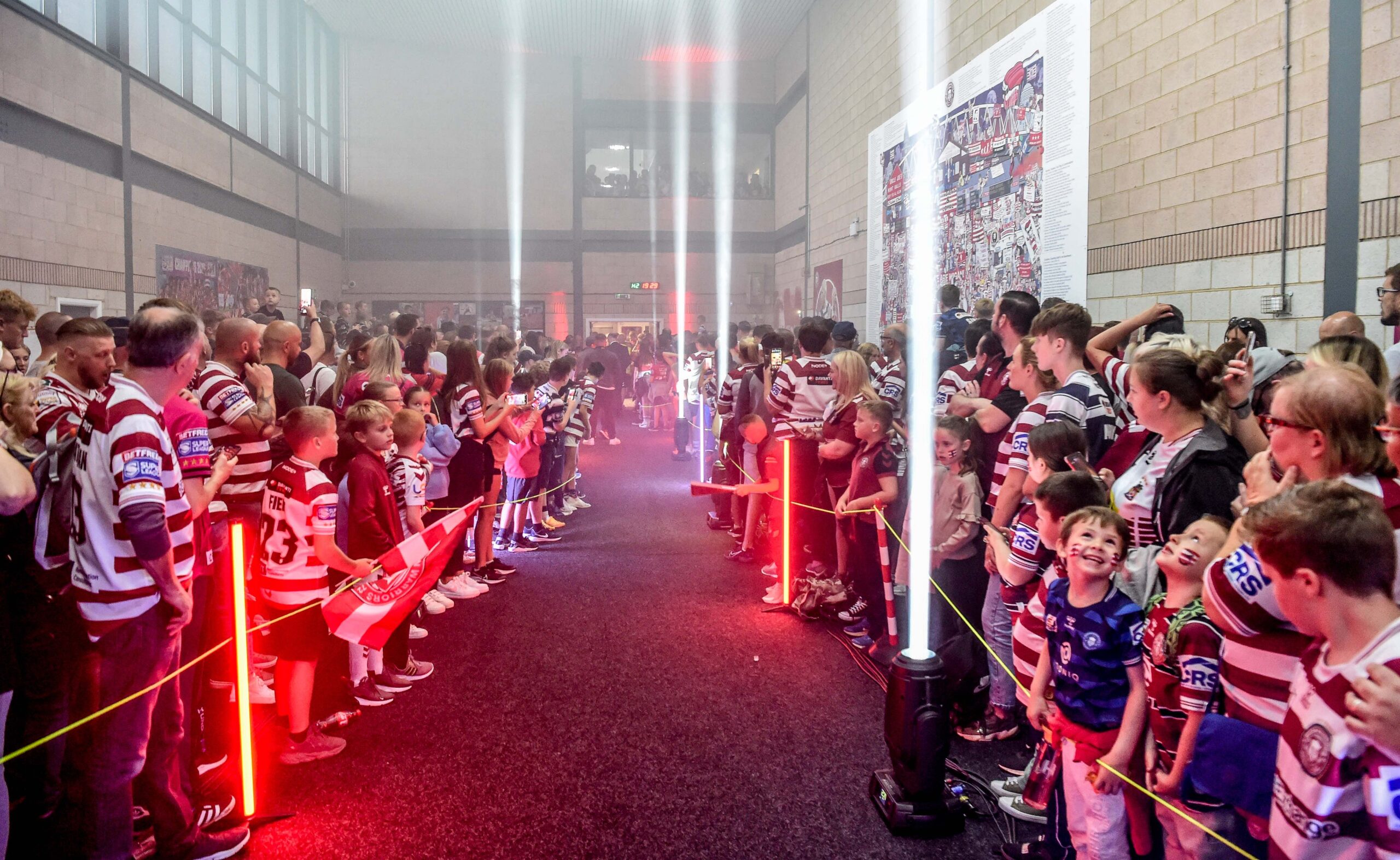 Fan village walk at Salford fixture Wigan Warriors