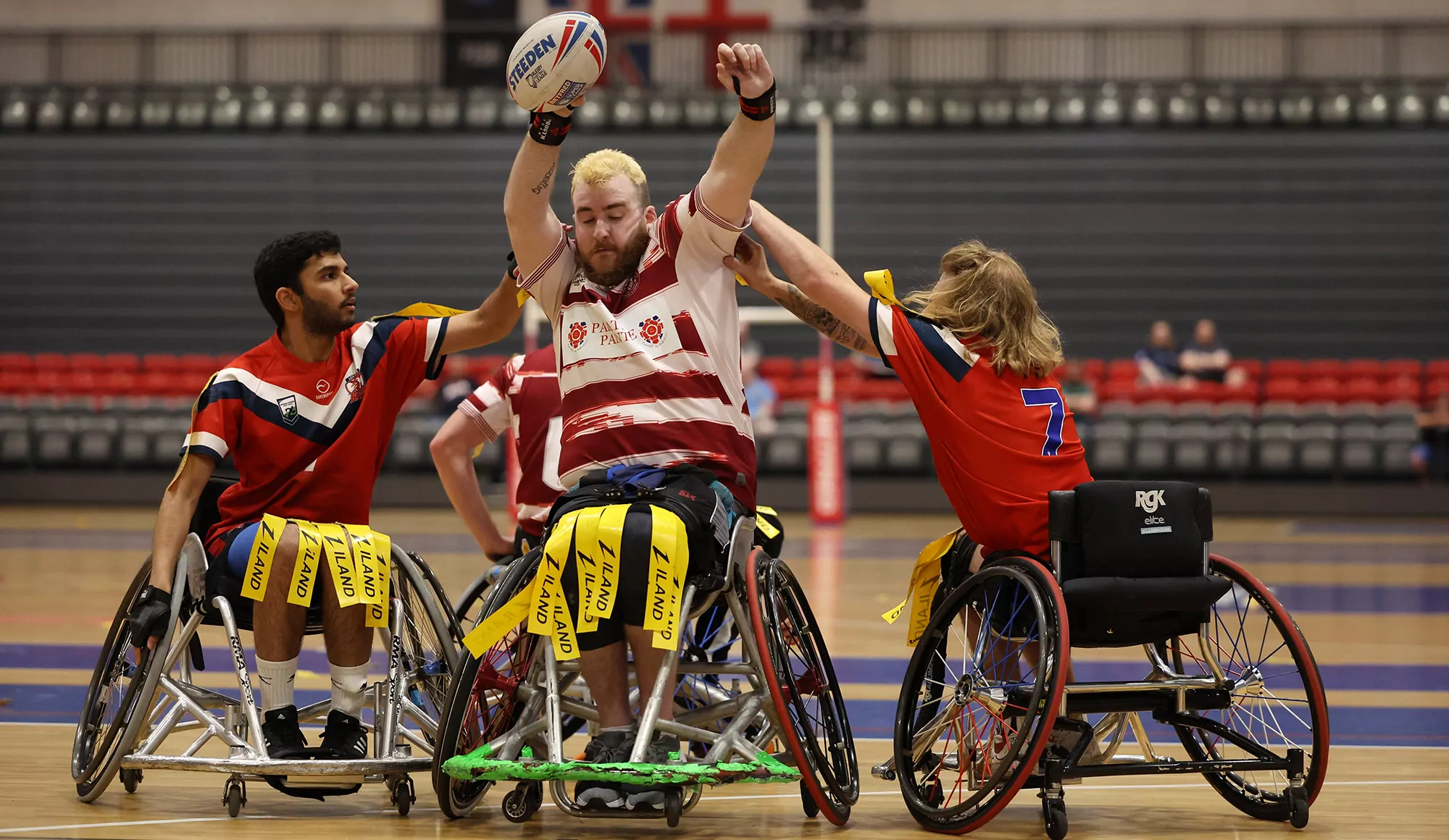 Wheelchair side reach Grand Final Wigan Warriors